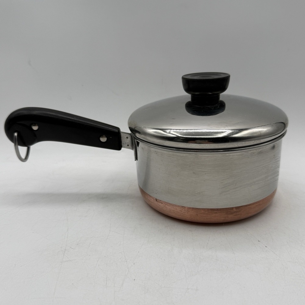 Vintage Revere Ware 1 Qt Saucepan W/Lid Patent 2272609 (Pre-1968) "Golden Era"